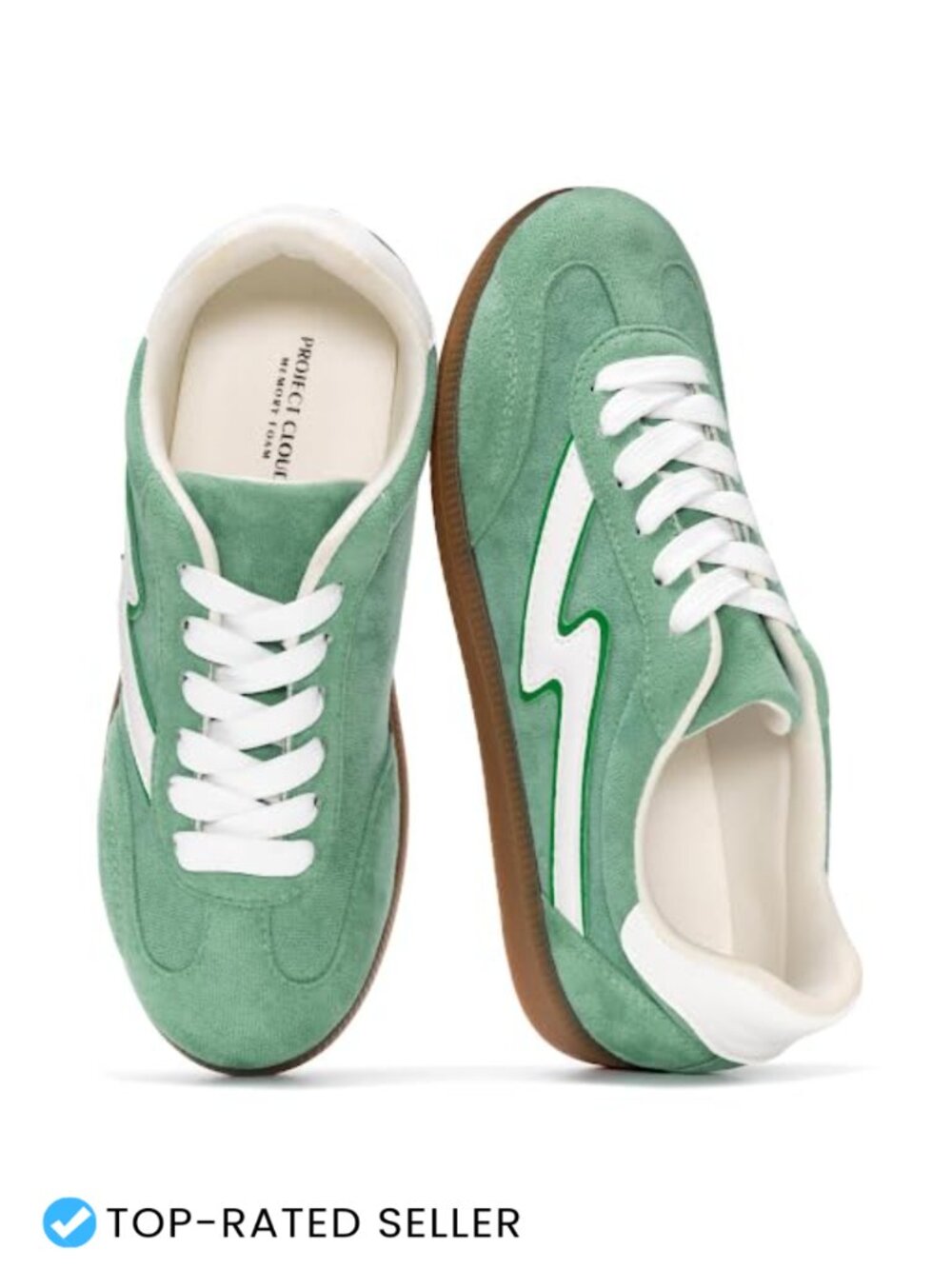 Womens Comfortable Fashion Sneakers Lace Up Memory Foam Casual